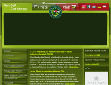 Tablet Screenshot of golf-ostrava.cz